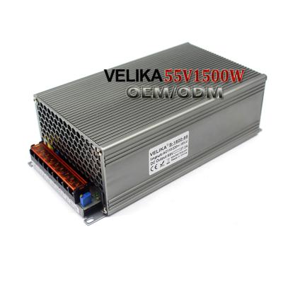 China Industrial Led CCTV Lamp Power Supply SMPS 55V 1500W LED Driver AC To DC Motor Converter Module Switching for sale