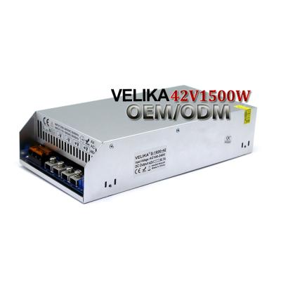 China Single Output Type Led S-1500-42 42V 35.7A 1500W Switch Power CCTV Lamp Power Supply OEM 110/220VAC Power Supply for sale