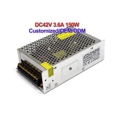 China 3D Printer DC42V SMPS Power Supply 150W 42V Power Supply Driver Power Source 110V 220V AC Changeover for Tape Display TV AV CNC CCTV LEDs for sale