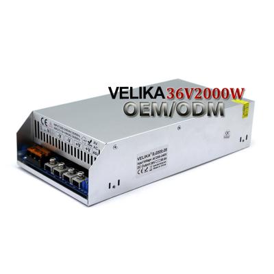 China Led CCTV Lamp Power Supply Fuente de alimentacion 2000W 55A 36V110V Driver Transformers 100-260V AC to DC110V SMPS Switching Power Supply for sale