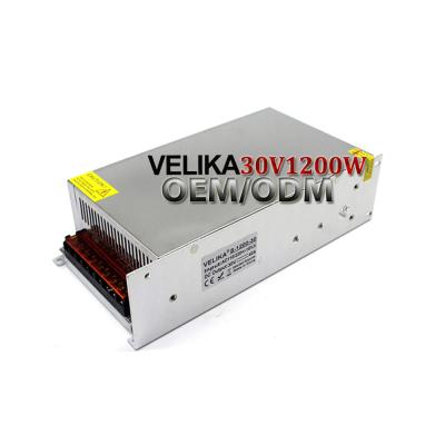 China Led CCTV Lamp Power Supply Set 40A 1200W 30V Switching Power Source Driver Transformers 110V 220V AC DC SMPS For LED Strip CNC for sale