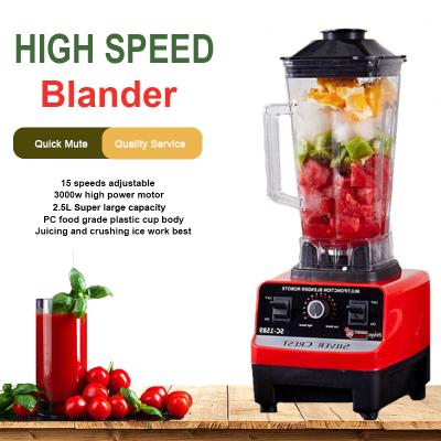 China 2L 4500W Outdoor Kitchen Professional Commercial Heavy Duty Food Processor Juicer Smoothie Blender and Blender for sale