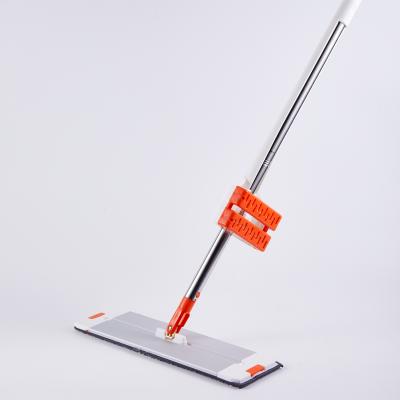 China Durable Professional Microfiber 360 Wet Or Dry Rotating Flat Floor Cleaning Mop With Telescopic Iron Handle for sale