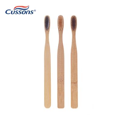 China Eco-Friendly Natural Biodegradable Soft Charcoal Bristle Bamboo Toothbrush with Small Brush Head for sale