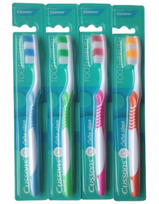 China 2022 Hot Selling Customized Soft Rubber Grip Soft Handle Adult Toothbrushes Colored Good Quality Manual Toothbrush for sale