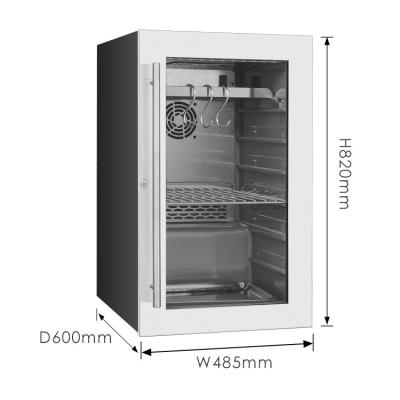 China Deluxe Fan Cooling System Beef Drying Refrigerator Beef Preservation Cabinet Steak Cooler For Steak for sale