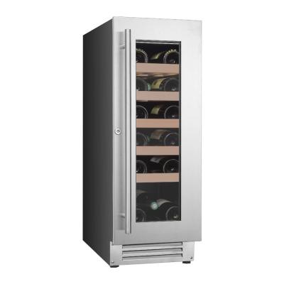 China Sensitive Touch Screen 50L 20 Bottles Wine Cooler Smart Wine Chiller Fridge With CE Approval for sale