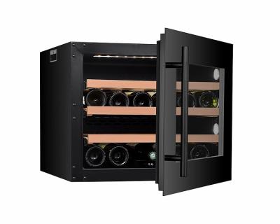 China Touch Screen 24 Bottle Sensitive Compressor Built-in Wine Cooler For Home Fridge Furniture for sale