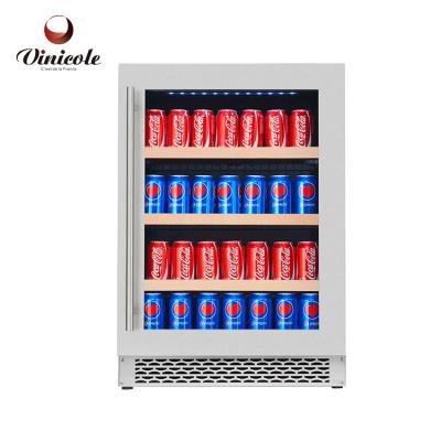 China Low Noise Commercial Glass Door Beverage Refrigerator Beverage Display Cooler For Energy Drinks for sale