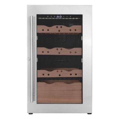 China Eco-friendly Compressor Cigar Cabinet Wholesale Cigar Humidor Wood Cigars Cooler Factory for sale