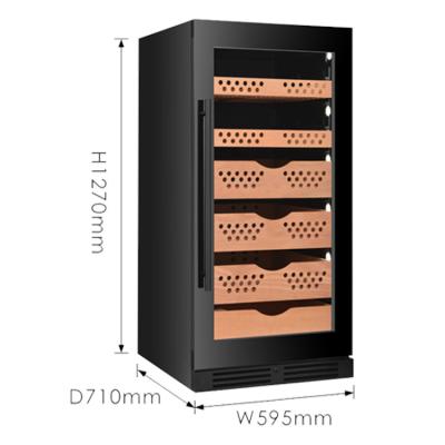 China Eco-friendly Constant Temperature Humidity Cigar Cooler Inverter Compressor Cigar Humidor Cigar Aging Cabinets for sale