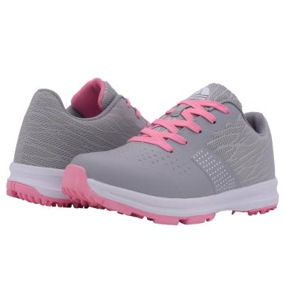 China Fashion\comfortable\durable woman golf shoe waterproof non slip rubber outsole women's golf shoe for woman for sale