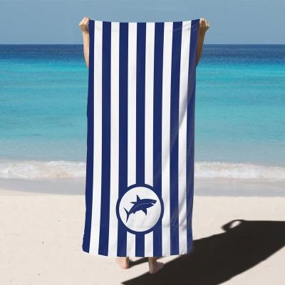 China Wholesale Cheap Printed Reused Beach Towel Child Safe Rectangle Child Protection Microfiber Beach Towels for sale