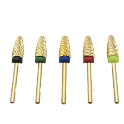 China Durable Gold Tungsten Carbide Nail Drill Bit 3/32