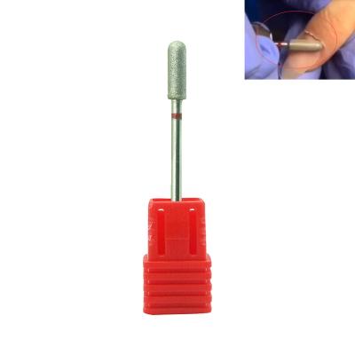 China Durable Big Round Diamond Milling Cutters For Manicure Nail Drill Bit Pedicure Machine Equipment Rotary Cuticle Remove Tools for sale