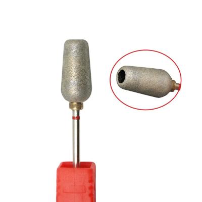 China Durable 2023 Large Barrel Electric Nail Drill Machine Accessories Diamond Burr Nail Drill Bit Rotary Milling Cutter Manicure Cutters for sale