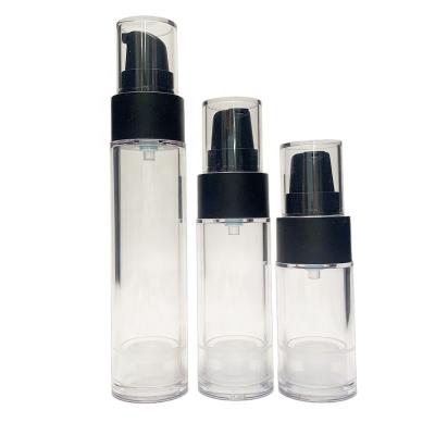 China High Quality Wholesale Pump Spray Airless Bottle Cosmetic 30ml 50ml AS Plastic Bottle 100ml 120ml Vacuum Bottle for sale