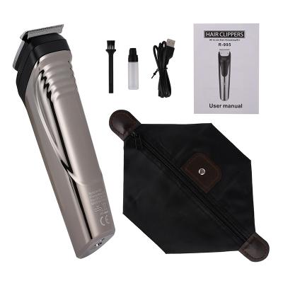 China Outdoor Electroplating Professional Cordless Hair Cutting Machines Hardware Hair Trimmer Metal Clipper Cordless Waterproof Hair for sale