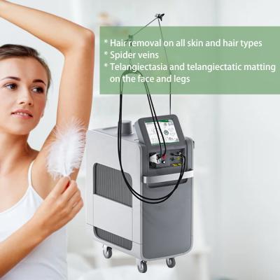 China Long Dye Removal Pulsed Laser 1064nm Alexandrite Laser 755nm Hair Removal Machine for sale