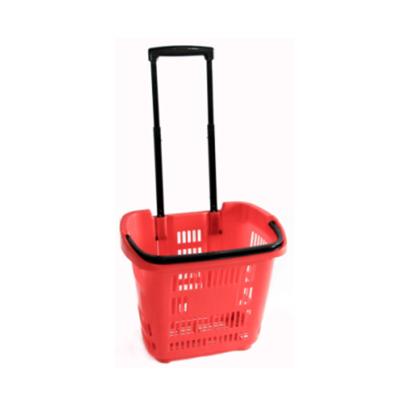 China Supermaerket Professional Shopping Supermarket Shopping Cart Trolley Store Size Wheels With Handle Shopping Basket for sale