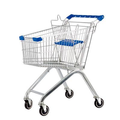 China Durable Asian American European Style Shopping Trolley Supermarket Shopping Trolley Trolley for sale