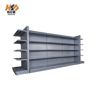 China Single Sided Tool Food Drink Supermarket Rack Shelf Gondola Shelves Supermarket Shelving for sale