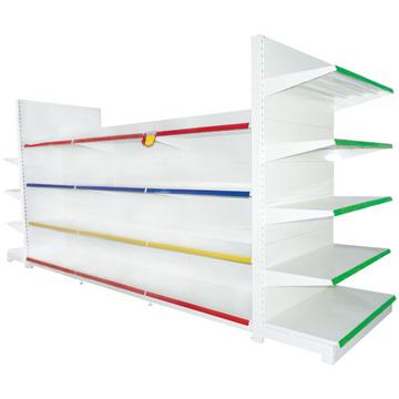 China Single Sided Metal Pegboard Gondola Advertising Display Racks Gondola Supermarket Shelving Shelf for sale