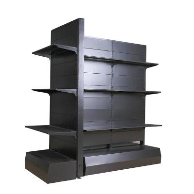 China Double Sided Shelf Supermarket Advertising Store Shelf Racks Show Gondola Shelf for sale