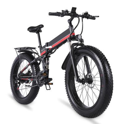 China 2022 Aluminum alloy US stock drop shipping 26inch e-bike 48V 1000w 12.8ah mountain electric bicycle with disc brake for sale