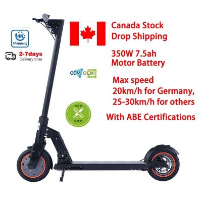 China Inch 350w 8.5 7.5ah original current Canada KUGOO m2 outdoor sports pro folding adult electric scooter foldable outdoor e scooters for sale