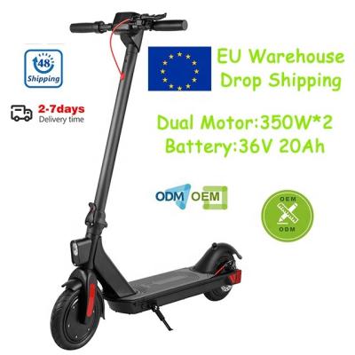 China Outdoor sports EU warehouse drop shipping electric scooter with high quality portable folding e scooter for adults for sale