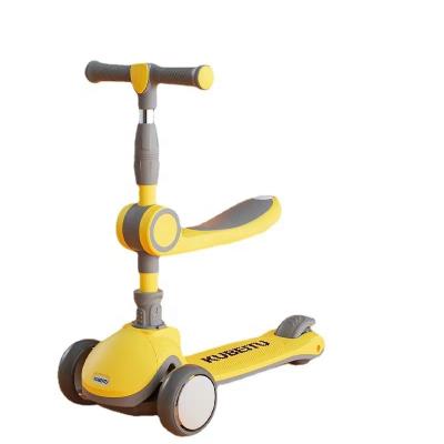 China 2022 PU kids scooter with seat kids scooter / 3 in 1 scooter kids scooter foldable cycle for children kids play scooter balance bike for sale