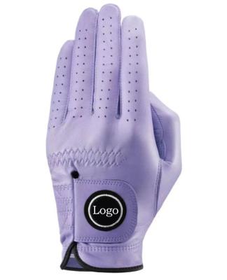 China New Manufacturer Women's Cabretta Golf Gloves Synthetic Leather For Women Custom Palm Sheep Soft Material for sale