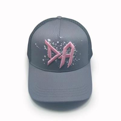 China High Quality Breathable Embroidery Logo Golf Hat 5 Panel Mesh Mesh Ball Cap Outdoor Custom Golf Hat M001 for sale