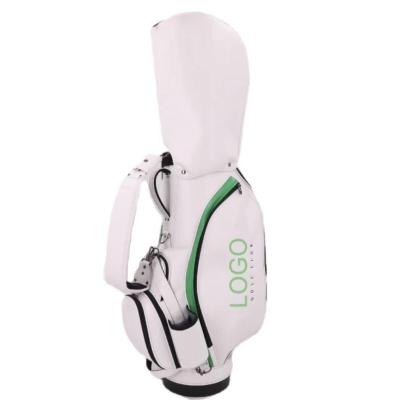 China High Quality Professional Style Design Logo Bag Stand Golf PU Color Golf Bags Custom White PU Material for sale