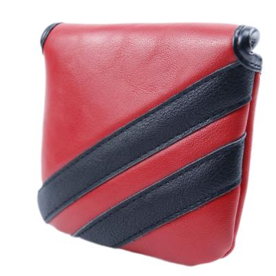 China Mallet Putter Head Cover Premium Golf PU Leather Head Cover PU Leather Head Covers Putter Stripe Headcovers for sale