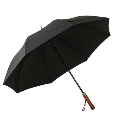 China Large Double Canopy Windproof Golf Umbrella Semi-automatic Open Open Custom Golf Umbrella With Logo A004 for sale