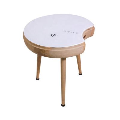 China Bluetooth Connection Factory Customized Table Touch Screen Furniture Bedside Table Wireless Charging Smart Speaker for sale