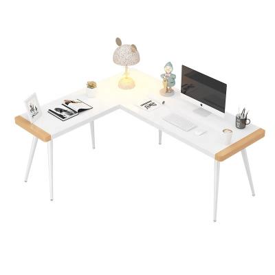 China Modern White Modern L Shape Computer Office Home Office Working Desk for sale