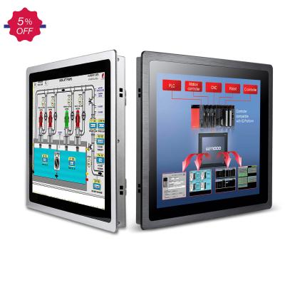 China Metal Android Fanless Industrial PC 19 Inch Panel PC Industrial POE Touch Screen Embedded PC for sale