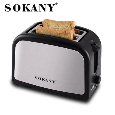 China Household Sokany 008s Bread Toaster 2 Slice Household Electric Toaster Housed Waffle Toaster for sale