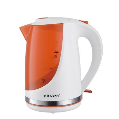 China 1508 Electric Kettle Sokany 2200W High Power Water Kettle 1.7L Large Capacity Electric Kettle for sale