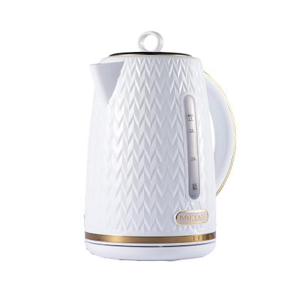 China Keep Warm Sokany 1044 White Electric Water Kettle 1.7L 2000W High Quality Kettle for sale