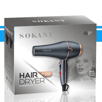 China 2000W Hotel Hair Dryer Barber Salon Styling Tools Hot /Cold Professional Strong Air Blow Dryer 3 Speed ​​Adjustment Hair Dryer sokany for sale