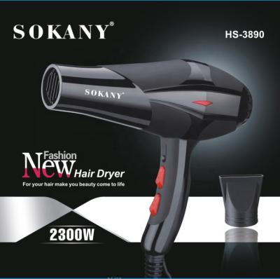 China Barber Salon Styling Tools Hot /Cold Hotel Hair Dryer 1000w Professional Strong Air Blow Dryer 3 Speed ​​Adjustment Sokany Hair Dryer for sale