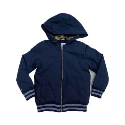 China Anti-wrinkle factory price men's cotton and polyester fabric classic jacket boy zipper Outwear for sale