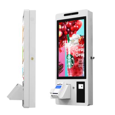 China Service Kiosk Shopping Mall/Food/Self/Restaurant Fast Food Restaurant Fast Food 24 Inch All In One Touch Self Service Payment Ordering Kiosk for sale