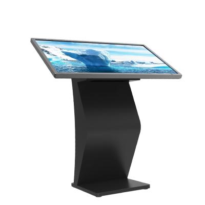 China 50 Inch Indoor Floor Standing LCD Lobby Touch Screen Kiosk With Inquiry Software for sale