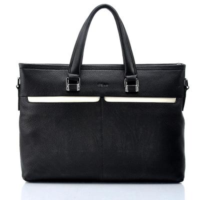 China 2019 High Quantity Black Color Briefcase Stylish Business Customized Laptop Bag For Men for sale