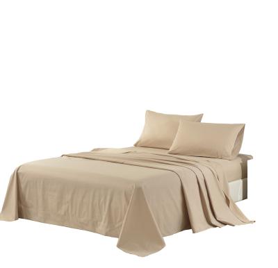 China Sustainable 2022 fresh new fashion brushed fabric 100% polyester bed sheet 4 piece set for all age group for sale